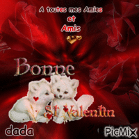 kdo a vous tous mes amies et amis Joyeuse St.Valentin ♥♥♥ GIF animado
