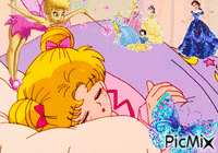 Prenses ve Anime animoitu GIF