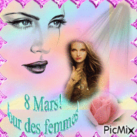 Journée de la Femme - Бесплатный анимированный гифка