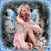 Fairy at night - GIF animé gratuit