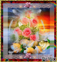bouquet de fleur pour vous ♥♥♥ animirani GIF