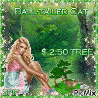 Ball-tailed Cat 2.50 TREE - GIF animé gratuit