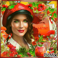 Chapeau de fraise - Ingyenes animált GIF