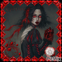 Red Rose Gothic - Free animated GIF