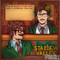 Dr. Harvey from Stardew Valley - GIF animé gratuit