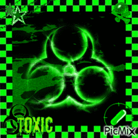 toxic green GIF animado