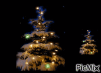 Christmas tree GIF animata
