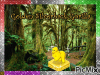 Golden Silverback Gorilla - Безплатен анимиран GIF