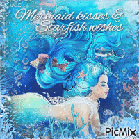 Mermaid blue - Gratis geanimeerde GIF