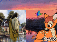 jesus christ animēts GIF