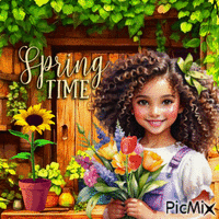Spring Time - GIF animado gratis