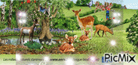 paysage avec animaux - Ingyenes animált GIF