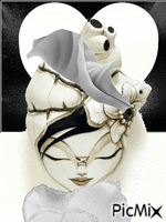 Corazón blanco animasyonlu GIF