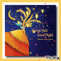Bonne Nuit Good Night - Animovaný GIF zadarmo