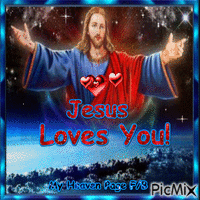 Jesus Loves You! - GIF animado grátis
