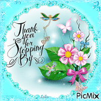 Thank you for stopping by...... - GIF animé gratuit