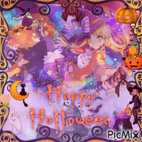 kokoro bandori bang dream happy halloween - GIF animé gratuit