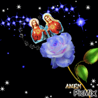 JESUS AND MARY GIF animado