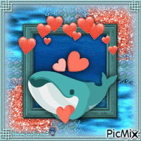 {♥}The Whale of Love{♥} animuotas GIF