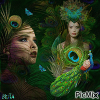 Peacock Fantasy! - GIF animé gratuit