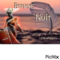 bonne nuit - Бесплатный анимированный гифка