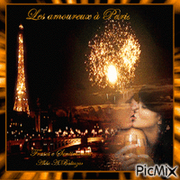 Les amoureux à Paris-concurso - 免费动画 GIF