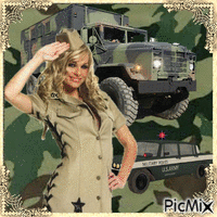 Military style GIF animé