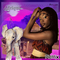 Beauté d'Afrique. - Zdarma animovaný GIF