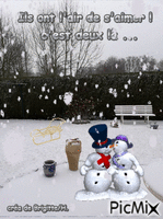 L'amour est à la neige... animovaný GIF