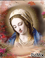 La Vierge en prières - Free animated GIF