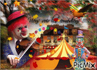 Les clowns - Free animated GIF