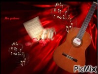ma guitare - Animovaný GIF zadarmo