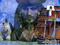 Le pirate des Caraïbes - GIF animé gratuit