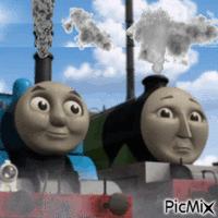 James – Thomas, a tankmotor animoitu GIF