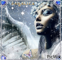 Snow angel By Sanjalica - GIF animé gratuit