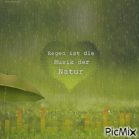 Regen ist die Musik der Natur - Ingyenes animált GIF