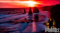 coucher de soleil - Δωρεάν κινούμενο GIF