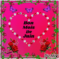 Bon mois de Juin - Бесплатный анимированный гифка