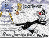 bonjour animēts GIF