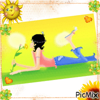 Lazy day in the sun animuotas GIF