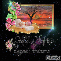 Good Night sweet Dreams geanimeerde GIF