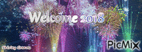 Welcome 2018 アニメーションGIF