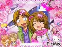 super gals pink pixel edit アニメーションGIF