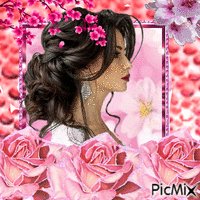 Rosie fleurs - Darmowy animowany GIF