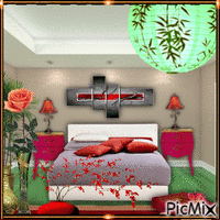 Bedroom decorating ideas GIF animé