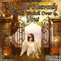 May Your Heavenly Angels Watch Over You! geanimeerde GIF