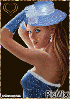 Bleu blanc coeur Animated GIF