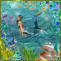 Little Mermaid animasyonlu GIF