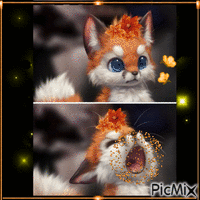 Cute fox - Gratis animerad GIF