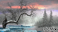 Zima u decembru - Ilmainen animoitu GIF